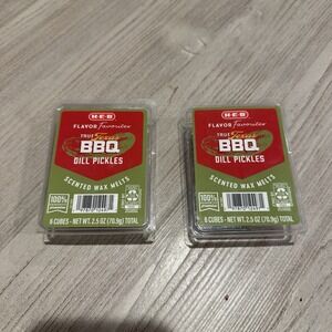 2-Pack HEB True Texas BBQ Dill Pickles Scented Wax Melts 2.5 oz 12 Cubes RETIRED